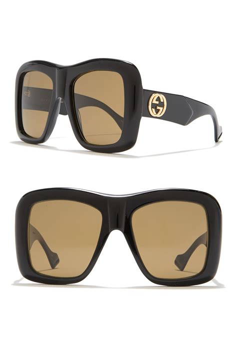 gucci oversized square acetate sunglasses|gucci unisex fashion 54mm sunglasses.